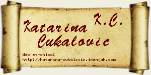 Katarina Čukalović vizit kartica